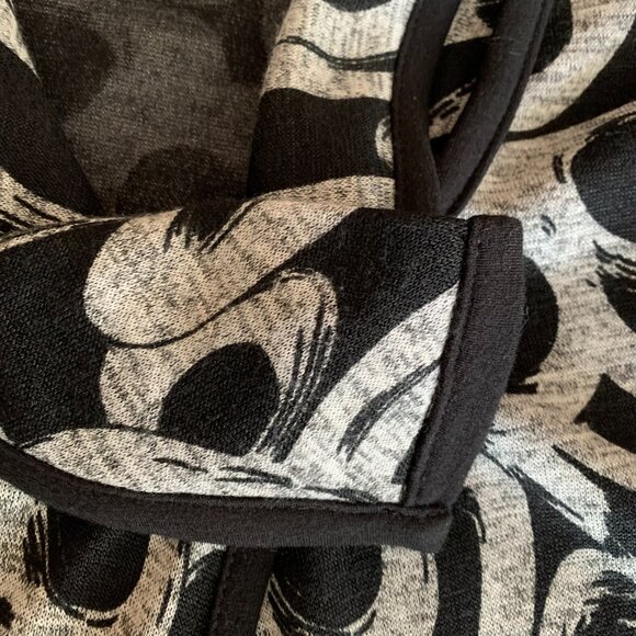 Joseph Ribkoff Snap Front Black Gray US 4 Duster Cardigan Kimono Abstract Cowl - Picture 6 of 14